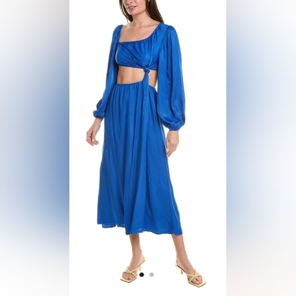 Farm rio midi satin dress
